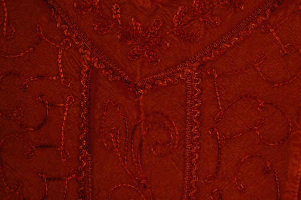 Vintage Cognac Embroidered Camisole Top