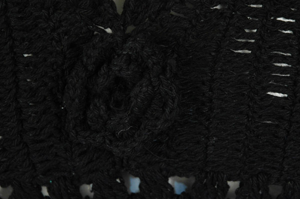 Midnight Crochet Dreams Halter Crop Top