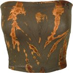 Caper Green Tie-Dye Stretchy Bandeau Tube Top