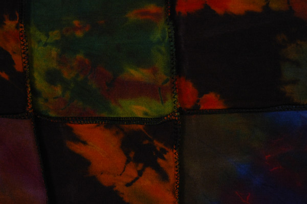 Dark Prism Patchwork Cropped Full Sleeves Top