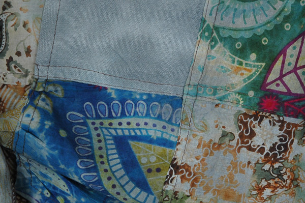 Pewter Floral Bell Sleeves Top with Front Tie