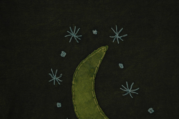 Crescent Moon Celestial Boho Long Sleeve Top