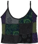 Regent Gray Botanical Patch Hippie Cami Top