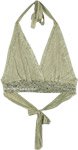 Cool Cucumber Boho Festival Halter Bralette Top