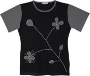 Ashen Twilight Handcrafted Boho Cotton Tee