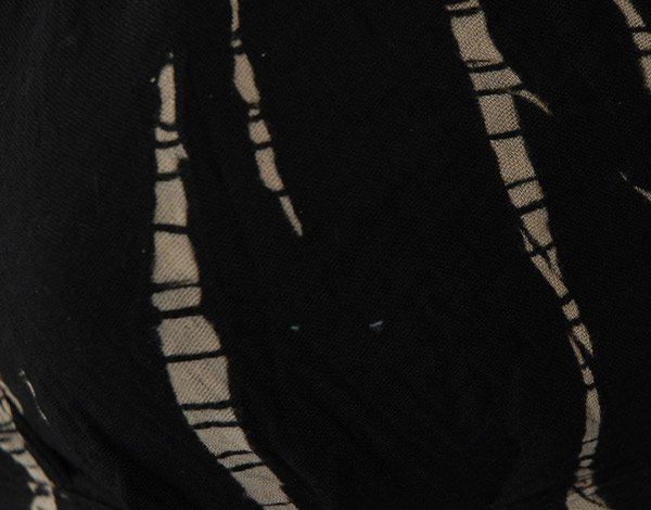 Black Tie Dye Boho Festival Tankini Top