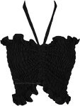 Onyx Smocked Convertible Halter Tube Top