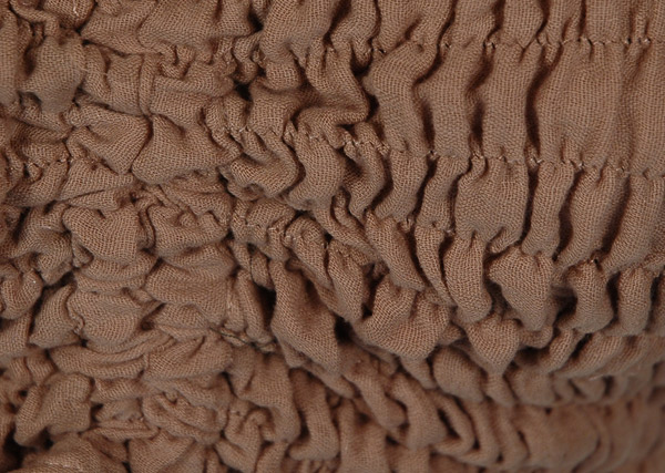 Mocha Sands Cinched Smocked Halter Tube Top