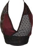 Spicy Harvest Patchwork Halter Bralette Top