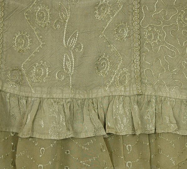 Sage Green Embroidered Summer Cami Tank Top