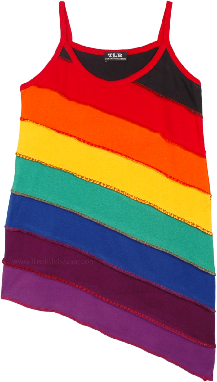 Sale:$11.99 Boho Rainbow Summer Cotton Tank Top | Clearance ...