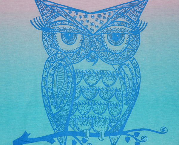 Mystic Owl Tank Top in Summer Beach Pastel