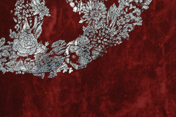 Silver Foil Burgundy Peace Hippie Tank Top