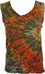 Harvest Sunset Cut-Out Bohemian Tank