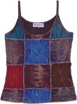 Arabian Nights Patchwork Top with Razor Cut Details