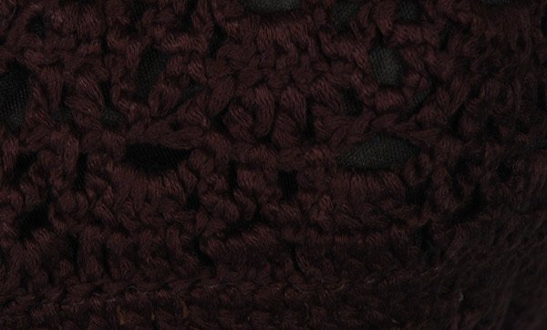 Black Crochet Bralette Top with Tassel