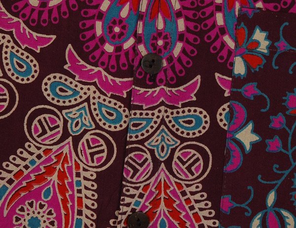 Purple Kaleido Hippie Vibes Cotton Shirt