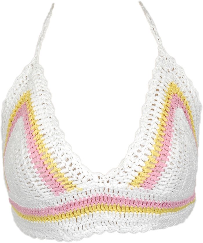 Pixie White Bralette Top