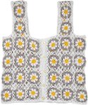 Daffodils Handmade Crochet Cardigan Shrug Vest