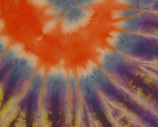 Tie Dye Swirl Vibrant Orange Soft Crop Top