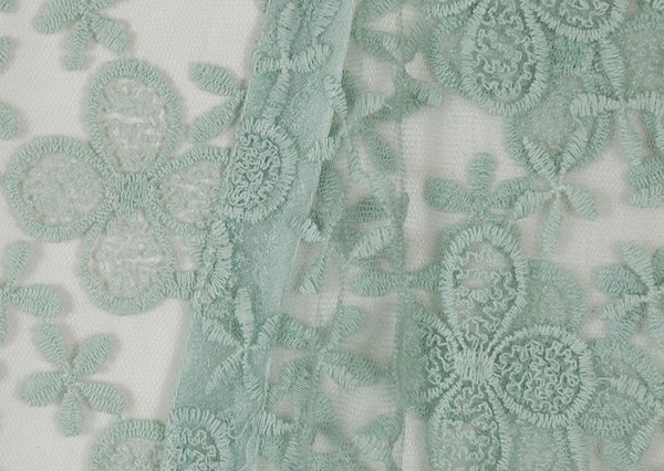 Sea Green Net Kimono Coverup
