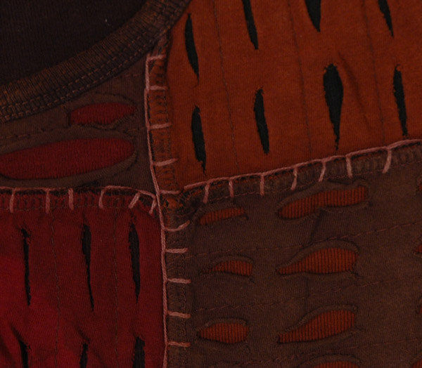 Earth Line Patchwork Healing Top