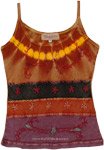 Ebullience Lush Tank Top with Embroidered Motifs