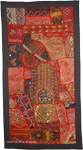 Indian Decorative Ethnic Embroidered Patchwork Tapestry