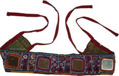 Zippie Blue Tribal Gypsy Mirror Belt