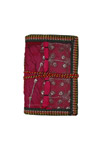 Small Pocket Notebook with Vintage Sari Fabric S