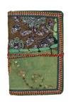 Sari Patchwork Sequined Handmade Pocket Notebook M