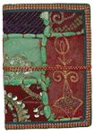 Handmade Blank Paper Journal with Embellished Patchwork L