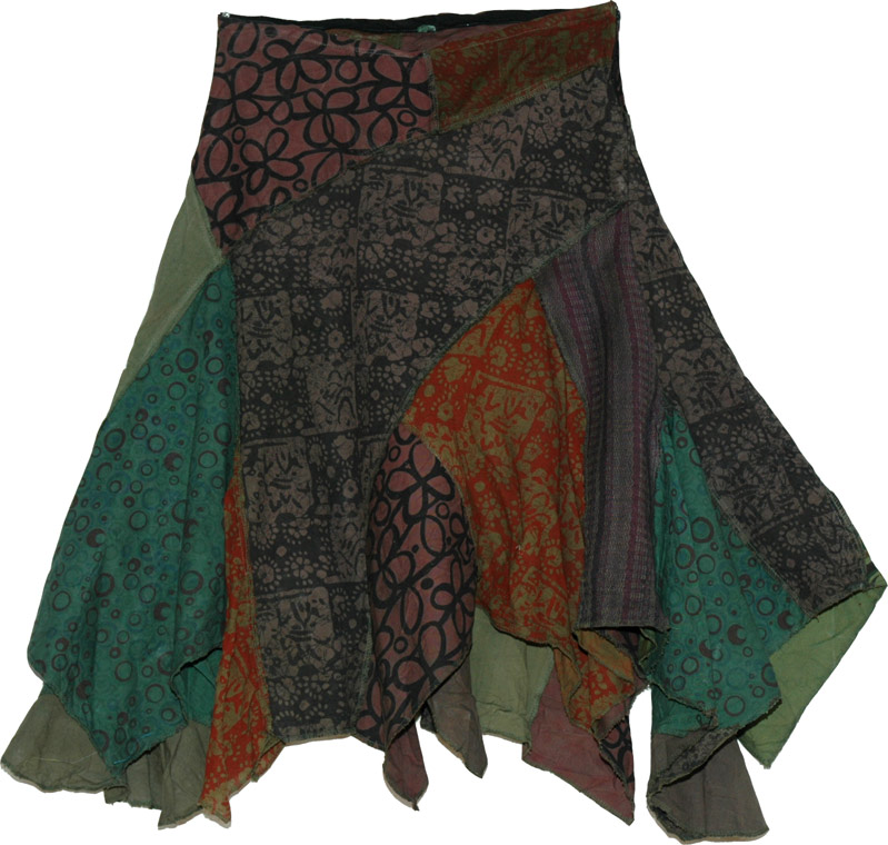 Boho Fringed Winter Skirt | Clothing